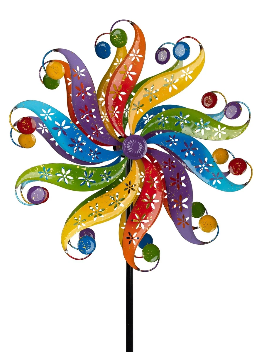 Girandola a per trattore, girandola a con in metallo, decorazione per mulino a, ornamento da giardino, 67 x 30 x 14 cm, per esterni