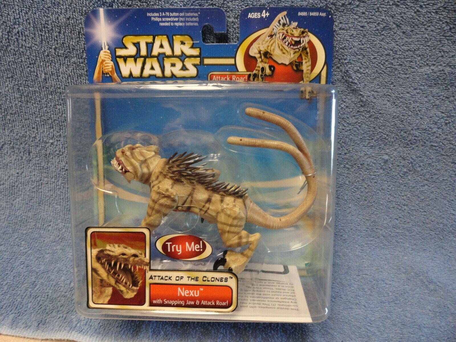 Star Wars Attack of the Clones NEXU WITH SNAPPING JAW & ATTACK ROAR Hasbro 2002