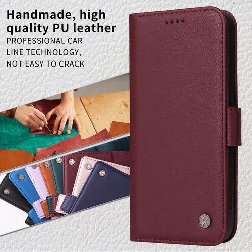 Leather Wallet Case For Samsung GalaxyS25 S24 S22 S23 Ultra S21 S20+ Flip Cover - Picture 53 of 83