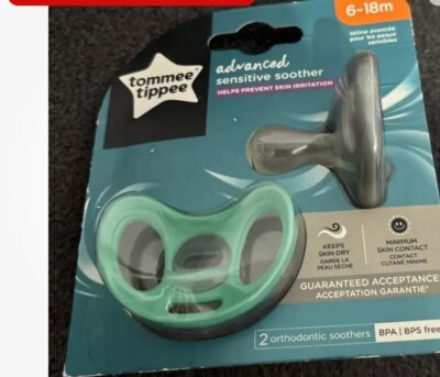 Tommee Tippee 6-18m Advanced Sensitive Soothers | eBay