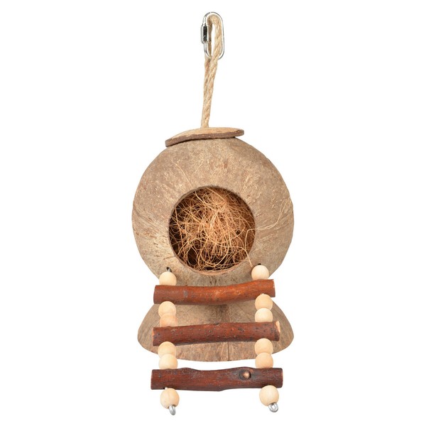 Duvo+ Coconut Jungle Haus 31X12 Cm FüR Kleine Nager Mit Leiter, Versteckplatz-image