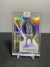 2020-21 Flux De'Andre Hunter Equinox Silver Prizm Autograph Auto #22/25 Hawks