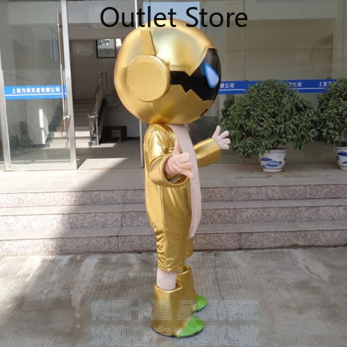 Halloween Dibujos Animados Robot Inteligente Juegos con disfraces Mascota Disfraz Fiesta Navidad Traje Carnaval Foto 2 de 4