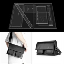 Leather Craft Men's Shoulder Bag Crossbody Bag Messenger Bag Sewing Pattern