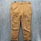 Gap Pants Mens 36x30 Khaki Chino Flat Front Tan Worker GapFlex Stretch Fit NEW