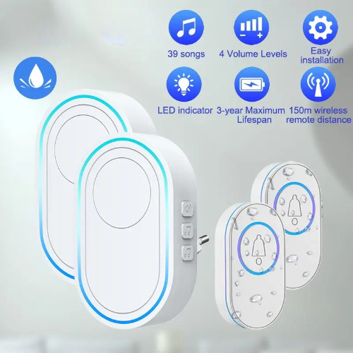 Waterproof Wireless Welcome Smart Home Door bell 300m Remote Smart Bell