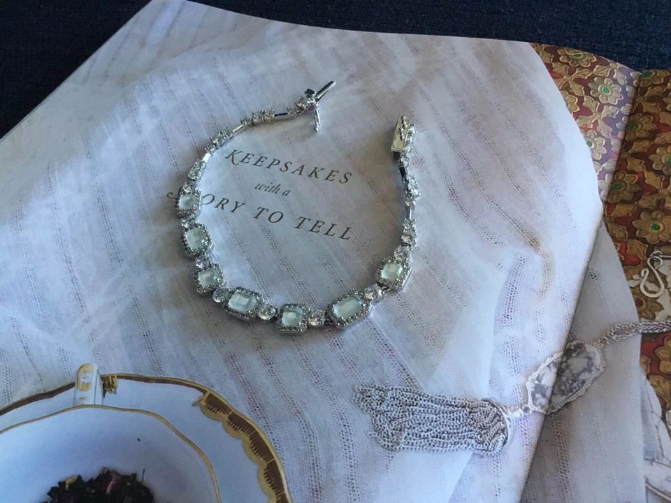 Браслет Nadri серебристого цвета с родиевым покрытием с подлинным камнем редкий ❤️🌹❤️ - Изображение 3 из 4