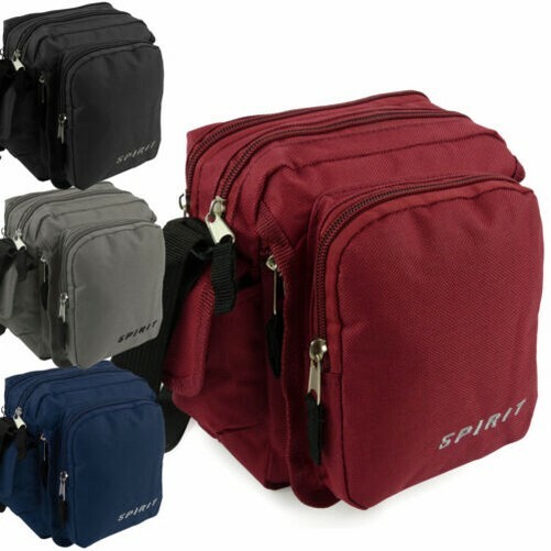 Unisexe Toile Petit Compact Croix Corps Sac Par Spirit Sport Travail Unisexe Toile Petit Compact Croix Corps Sac Par Spirit Sport Travail