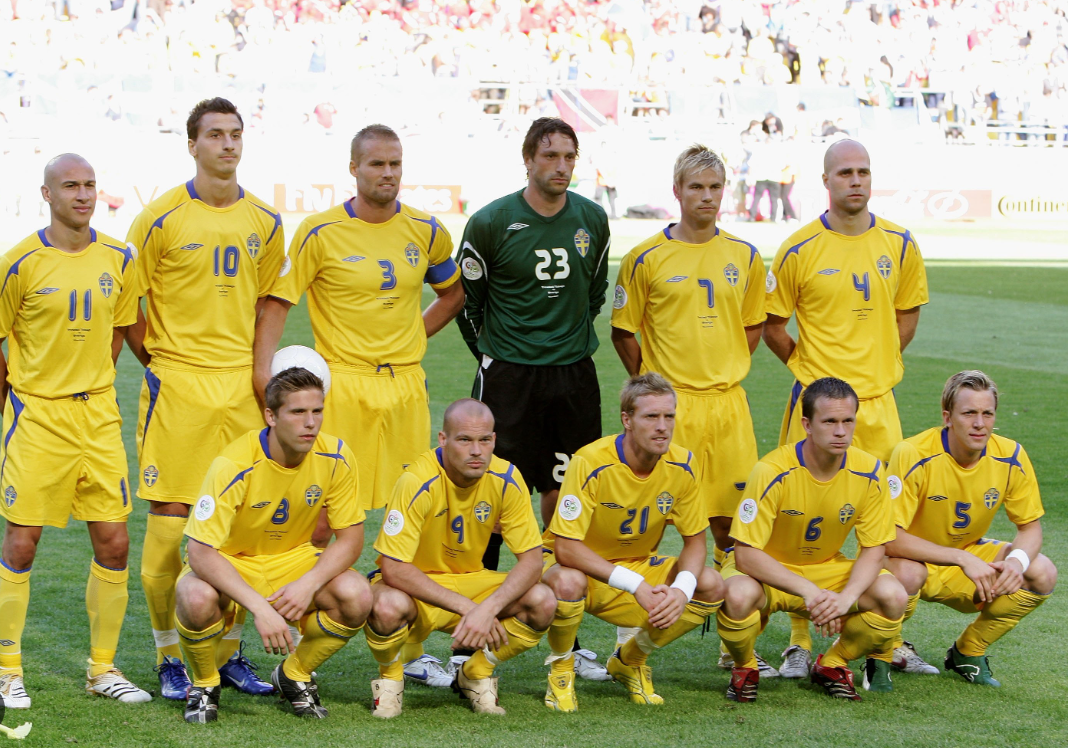 Sweden World Cup 2006 Shirt SVFF Umbro Football Soccer Jersey Mens