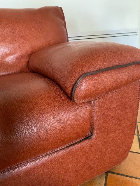 Canapé convertible en cuir roche bobois | Selency