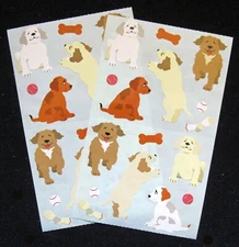 Mrs Grossman Two Vintage 4x6" Sheets 'Puppies' (c-2001)