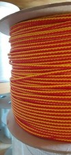 5/32  x 900 ft. Hollow Braid Polyethylene Rope. Red/Yellow. Made in USA