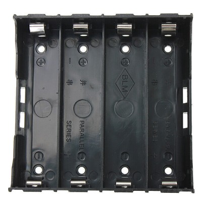 10er Batteriehalter Battery Halter Kasten Box Case Schwarz fuer 4x 13.7V 18650