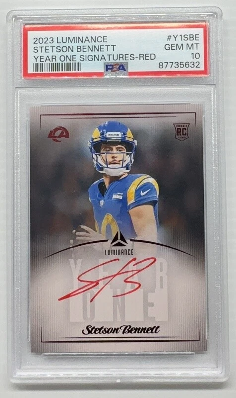 Stetson Bennett Panini Luminance Year One Signatures #Y1SBE Red