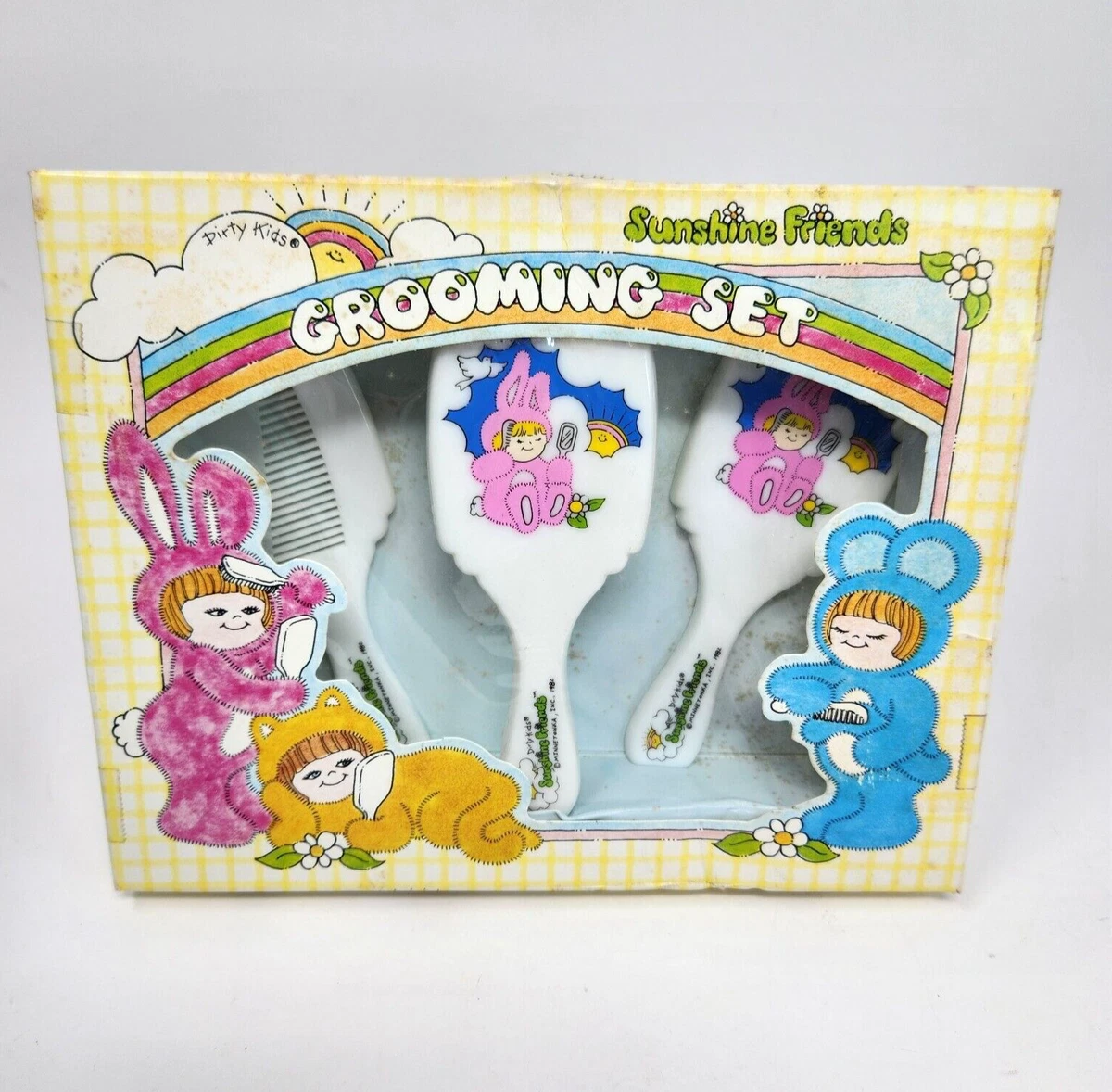 VINTAGE 1982 SUNSHINE FRIENDS GROOMING SET DIRTY KIDS MINNIE TONKA