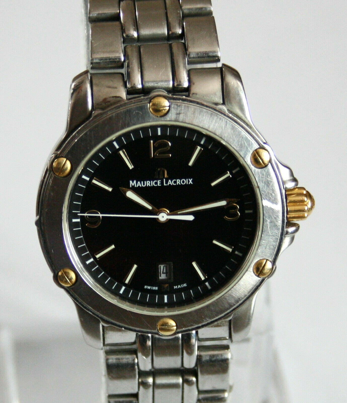 Купить Maurice Lacroix Tiago Stainless Steel Gold Watch 38mm