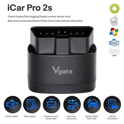 Newest Vgate iCar Pro 2S OBD2 Diagnosegerät Adapter Bluetooth Fehlercode Scanner