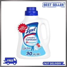 Lysol Disinfectant Laundry Sanitizer & Scent Booster, Laundry Detergent 90 Fl Oz