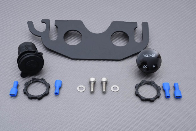 Support instruments de cockpit pour Suzuki V-Strom 650 ans 2011 noir en aluminium