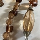 Three strand Brown Bead Necklace With Matching Earrings — photo 7