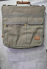 Garment Travel Bag Ricardo Beverly Hills Palm Springs Gray Khaki Canvas Korea