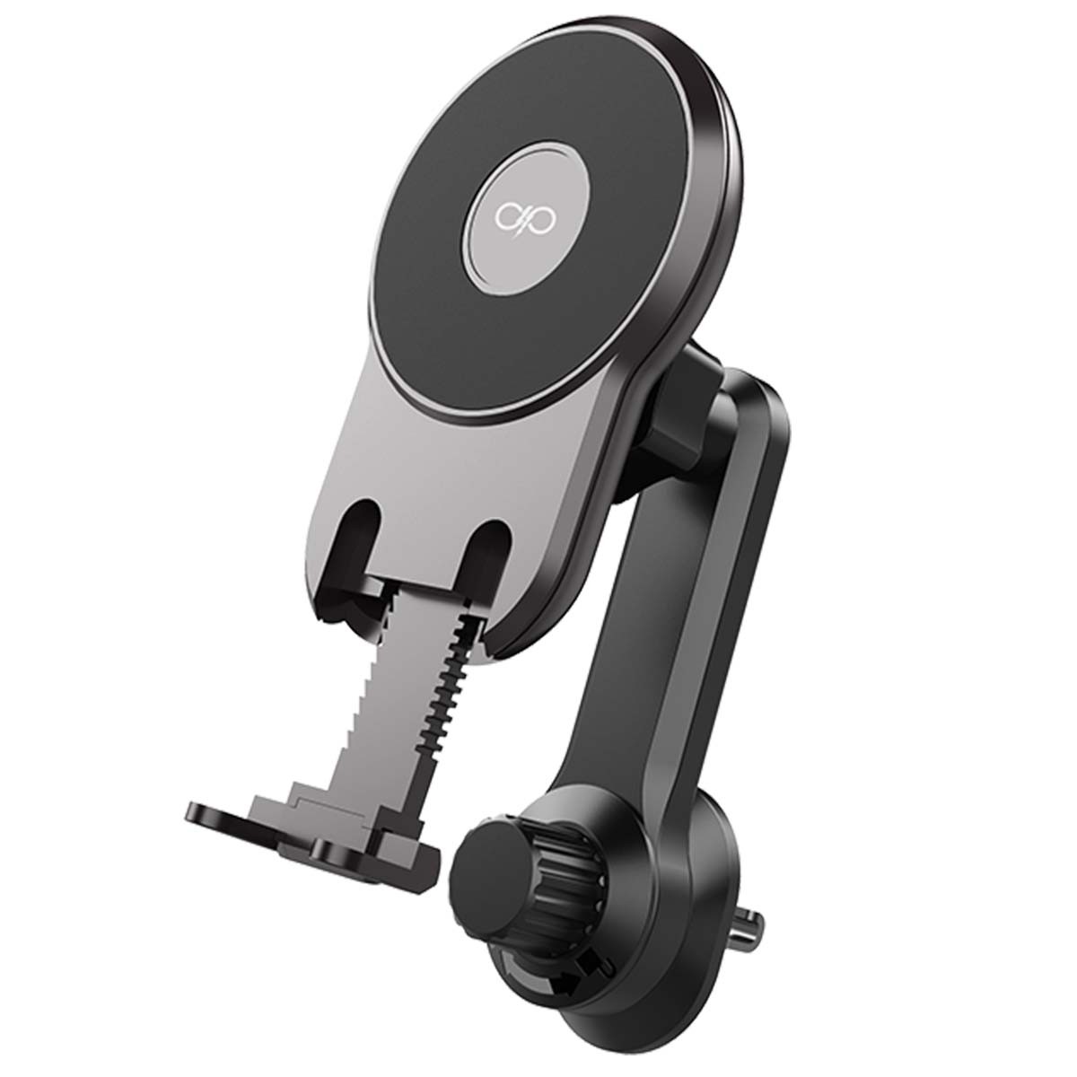 Support voiture magnétique anti-vibration à bras rotatif pour grille de ventilation