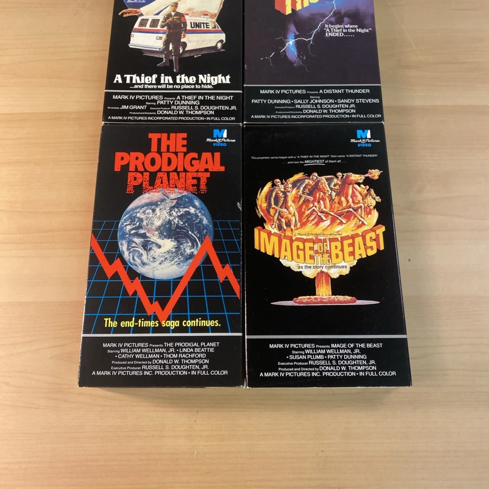 End Times Saga VHS Lot 4 Thief In The Night, Distant Thunder ++ Christian Horror - Image 3 of 4