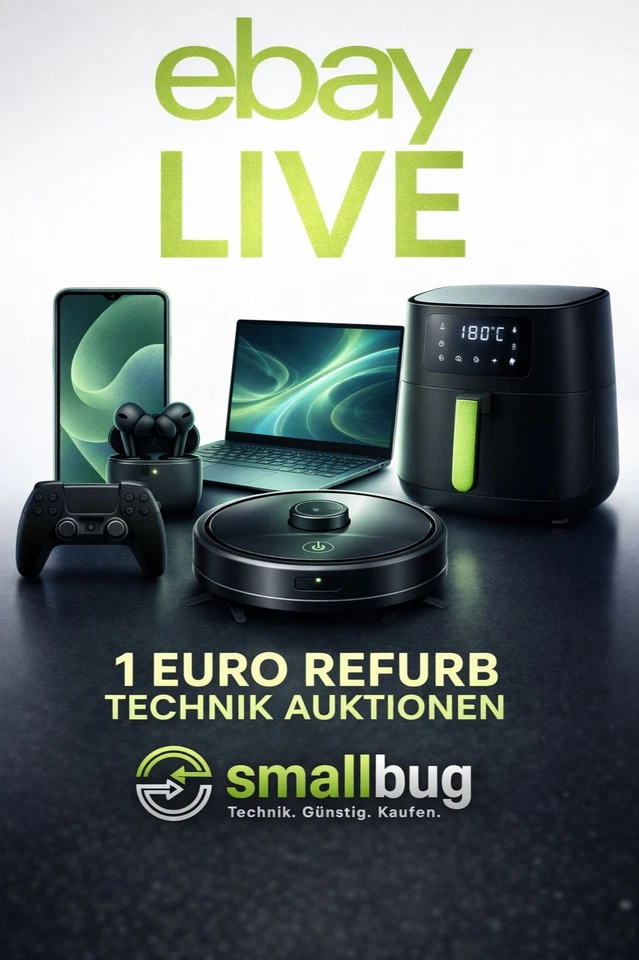 Refurbished Technik Talk m.vielen Auktionen ab 1€ Laptops, Smartphones u.a.