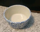 New ListingRoseville Pottery Blue Spongeware 5" Bowl Friendship Pottery