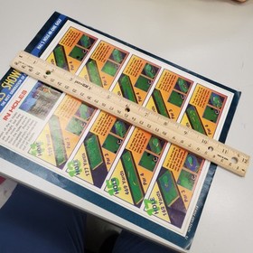 P&aacute;gina de art&iacute;culo impresa a doble cara de golf con agujero en uno de colecci&oacute;n de los 90 Nintendo Nes Hals