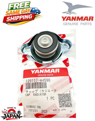Genuine Yanmar Radiator Cap 129107-44590 4TNE106 4TNV98T 4TNE88 2TNV70 OEM NEW