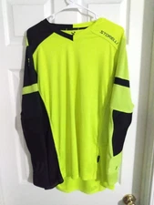 Storelli ExoShield Gladiator Soccer Goalkeeper Jersey Men XL Hi-Vis Green Vent