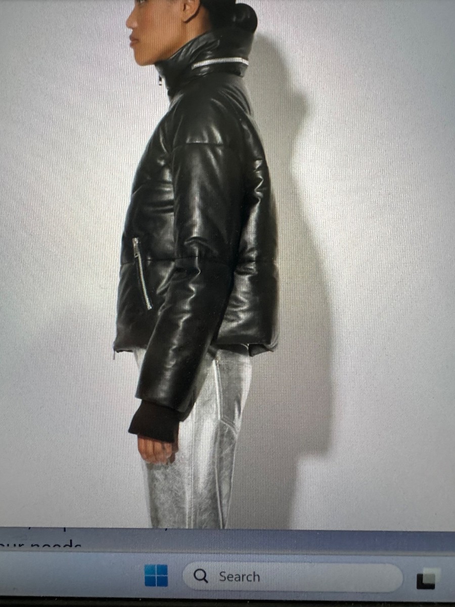 Walter Baker  black puffer jacket, Edwina View 2