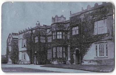 Harrock Hall Nr Wigan Lancashire - nach Devonshire - Yiewsley - Postkarte 1907 Y14