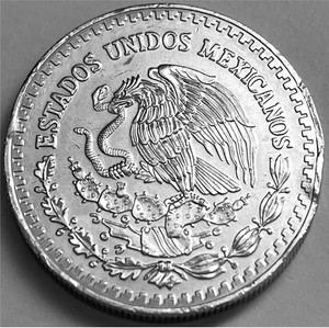 Mexico Liberty 1996, 1 Oz .999 Fine Silver Coin, Oz Libertad Plata .999 KEY-DATE