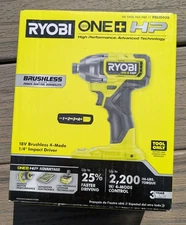 Ryobi PBLID02B 18V One Plus HP 1/4 In. Brushless Impact Driver