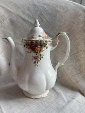 Royal Albert Old Country Roses Large Coffee Pot 26cm High Excellent Condition