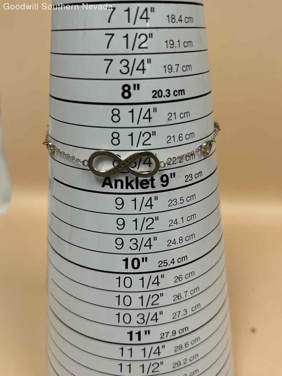 8.75" Infinity Chain Anklet - image 4