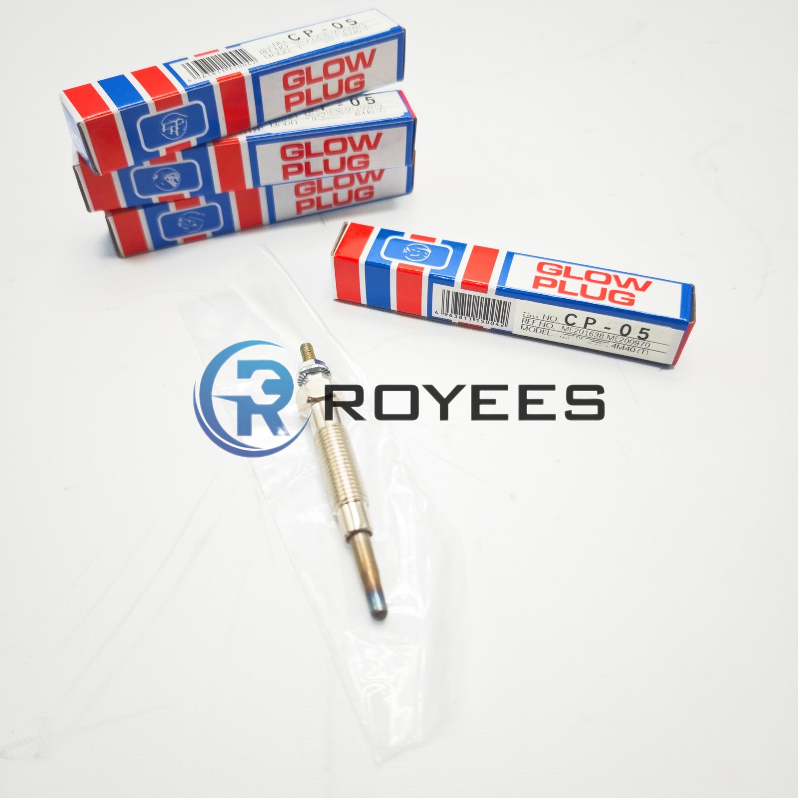 New 4X Glow Plug HKT CP-05 For Mitsubishi 4M40T 4M40 ME201638 ME200970