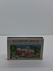 Allerton House Monticello Ill Matchbox Nearly Full University Of Illinois  #174