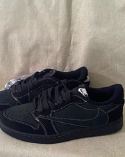 Nike Herren Sneaker Low Top Schwarz Schnürung gepolstert Basketball EU 45