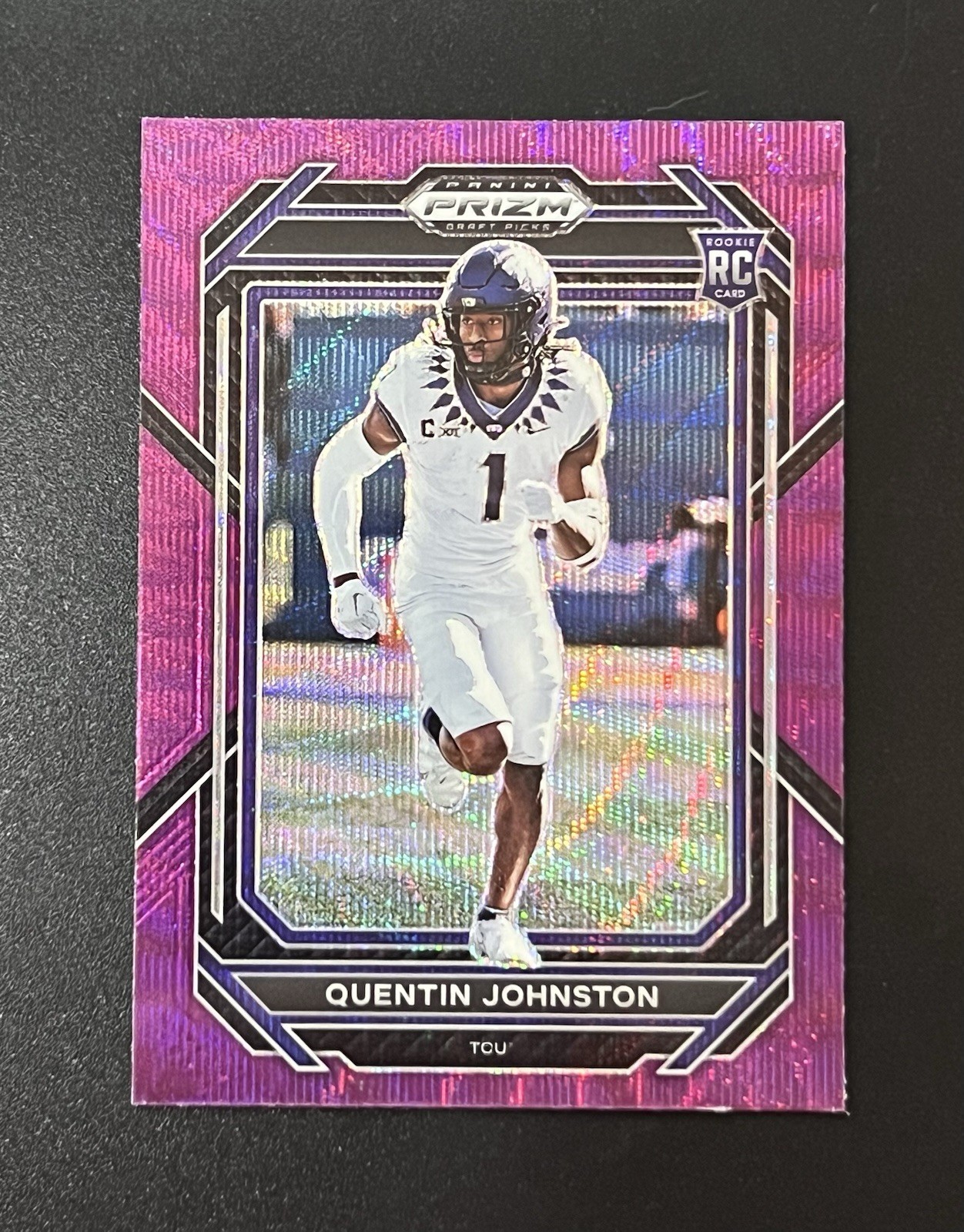2023 Panini Prizm Draft Picks - Quentin Johnston #138 Purple Wave Prizm (RC)