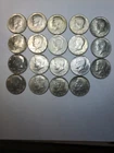 Lot Of 19 Silver Kennedy Half Dollars
