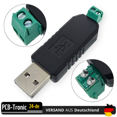 USB zu RS485 Konverter Adapter Bus Seriell Schnittstelle Modbus Raspberry Pi PC