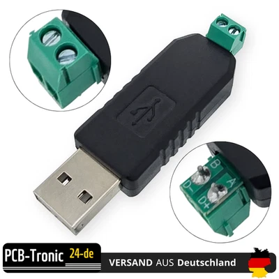 MARKENLOS USB zu RS485 Konverter Adapter Bus Seriell Schnittstelle Modbus Raspberry Pi PC