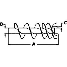 Upper Grain Bin Loading Auger fits John Deere 9600 9610 AH146553