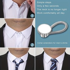 10PCS Multi-Design Shirt Collar Buckle Extender for Men's Shirt Flexibility Fit
