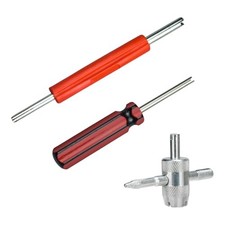 ZIMISI 3PCS Tire Valve Stem Removal Tool Kit, Includes Single Double Heads