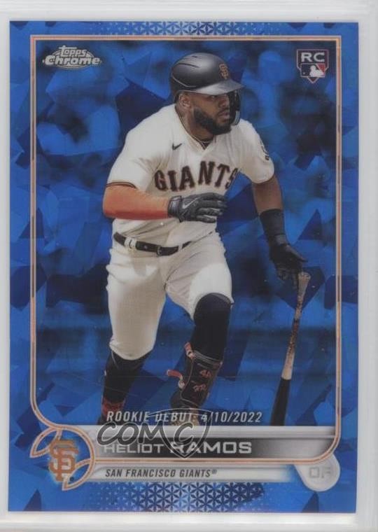 2022 Topps Chrome Update Sapphire Edition Rookie Debut Heliot Ramos #US187 0bt4