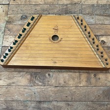 Vtg Nepenenoyka Dulcimer Wooden Lap Harp Stringed Musical Instrument Russian